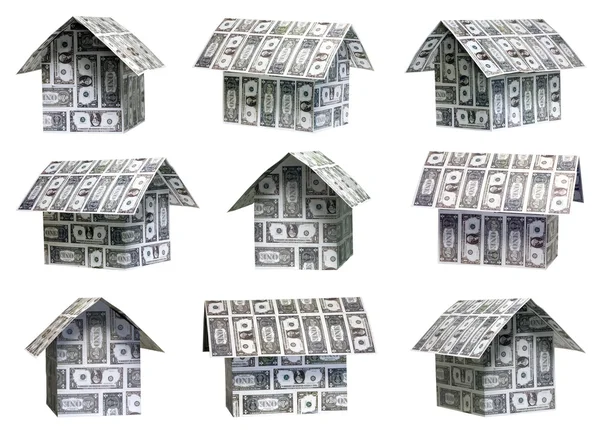 stock image Dollar houses