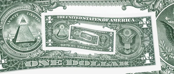 Jeden Dolar otwór pętli — Zdjęcie stockowe