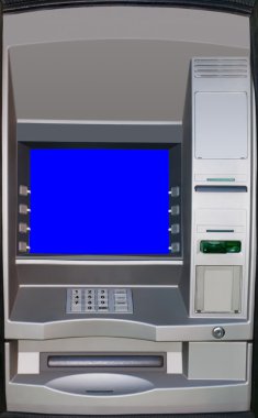 Automatic teller machine, ATM clipart