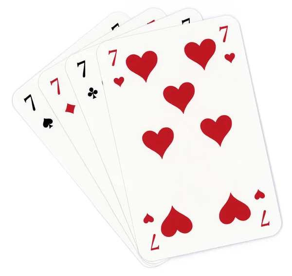 Poker de siete —  Fotos de Stock