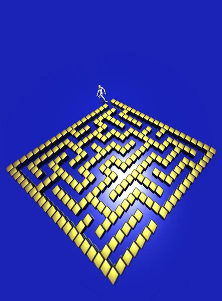 3D Maze — Stock Photo, Image