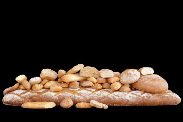 Large variety of different breads — Stock Photo, Image