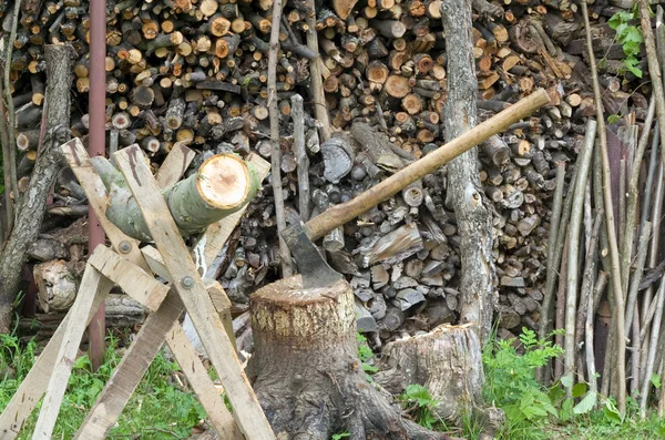 Barracão de madeira — Fotografia de Stock