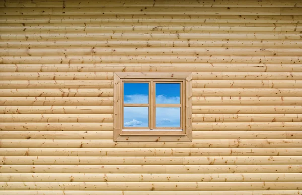 Parete cottage in legno — Foto Stock