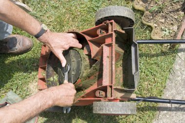 Lawnmower clipart