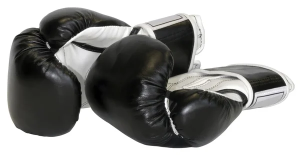Боксерские перчатки, изолированные с клипсом — стоковое фото
