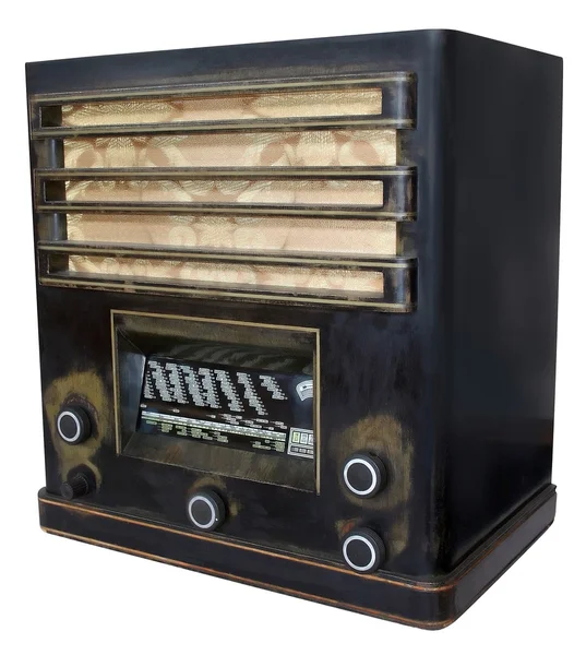 De oude radio — Stockfoto