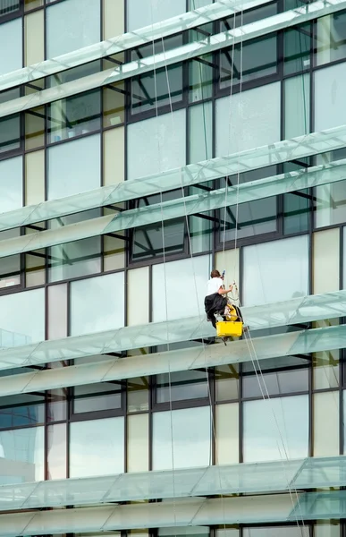 Lavadora de janelas — Fotografia de Stock