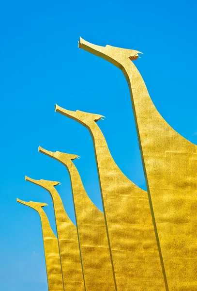 Das symbol der königlichen barge suphannahong in der ausstellung boi fair201 — Stockfoto