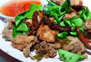 tuz ile kızarmış tavuk