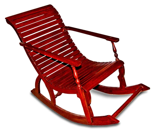 Beyaz arka plan üzerinde izole sallanan sandalye — Stok fotoğraf
