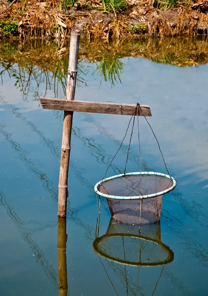 Das Fischernetz im thailändischen Stil — Stockfoto