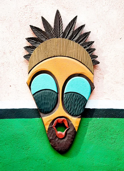 La máscara decorativa africana — Foto de Stock