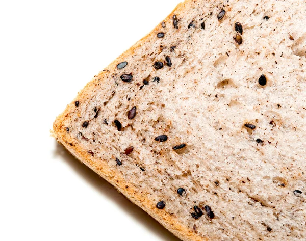 A friss kenyér, fekete szezámmag — Stock Fotó