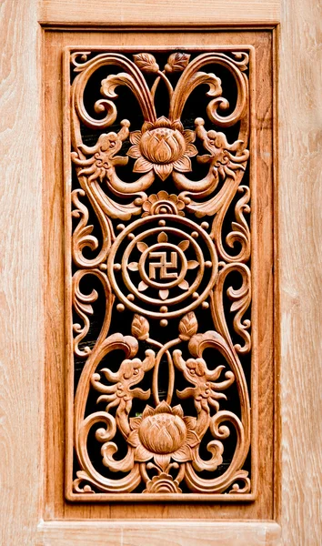 Il legno intagliato di stile cinese modello — Foto Stock