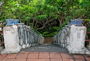 merdiven petchaburi il Tayland koh wung Sarayı