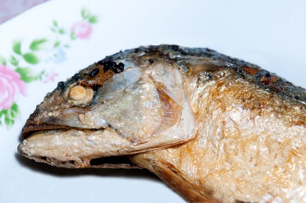 Zbliżenie smażone makreli — Zdjęcie stockowe