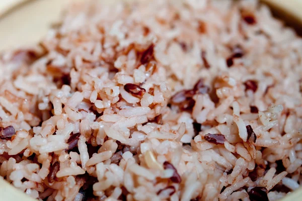 Zbliżenie brązowy ryż jest dobre dla zdrowia — Zdjęcie stockowe