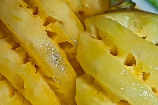 O close-up de abacaxi doce — Fotografia de Stock