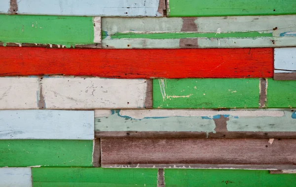 El panel de madera grunge viejo colorido —  Fotos de Stock