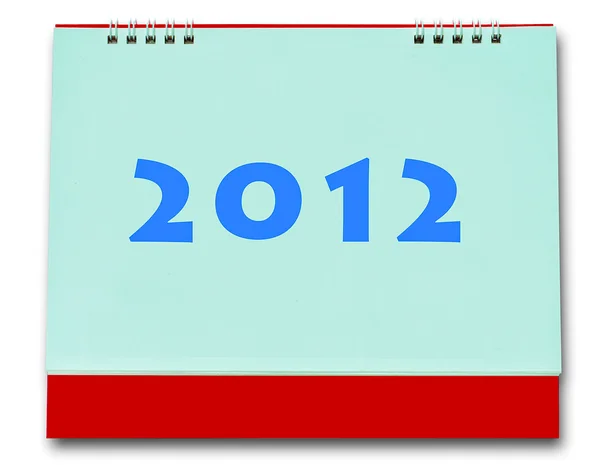 The Blank of calender 2012 isolated on white background — Stock Photo, Image