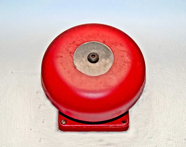 The Fire alarm embedded in the wall background — Stock Photo, Image