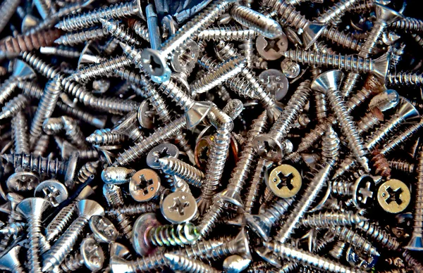 The Closeup of screw background — Zdjęcie stockowe