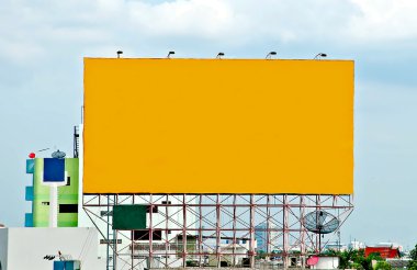 The Blank of board for advertise along the road clipart