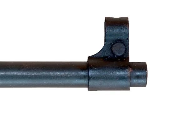 The Black gun barrel isolated on white background — Stock Photo, Image