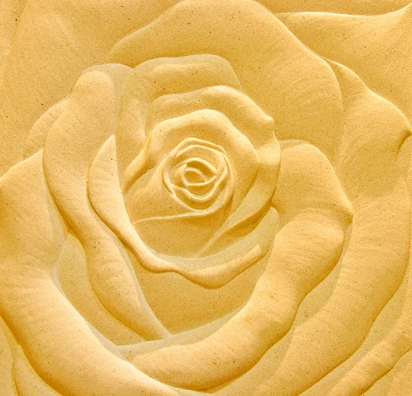 Rzeźba z piaskowca Rose — Zdjęcie stockowe