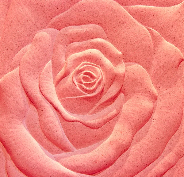 Rzeźba z piaskowca Rose — Zdjęcie stockowe