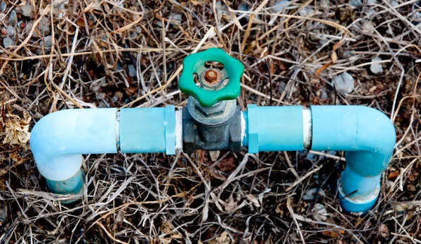 Het ventiel voor vers water metalen — Stockfoto