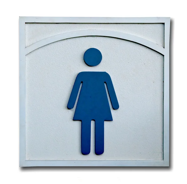 Tecken på offentlig toalett för kvinnor — Stockfoto