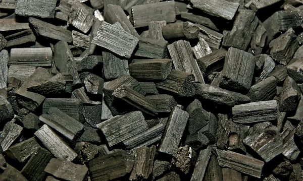 The Closeup of charcoal — Zdjęcie stockowe