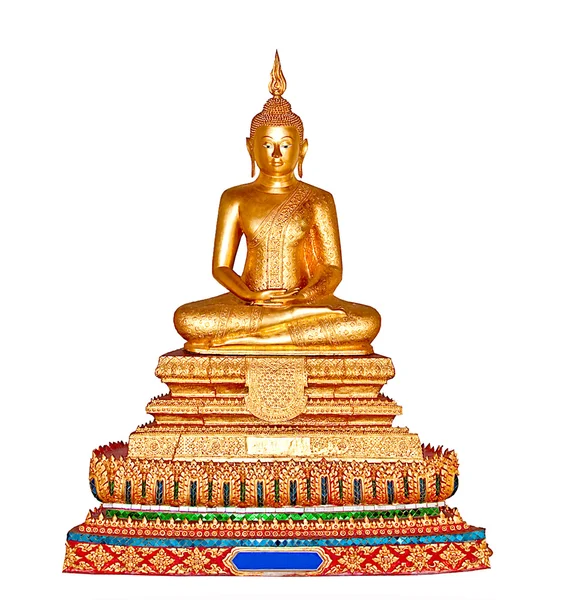 El estatus de Buda aislado sobre fondo blanco —  Fotos de Stock