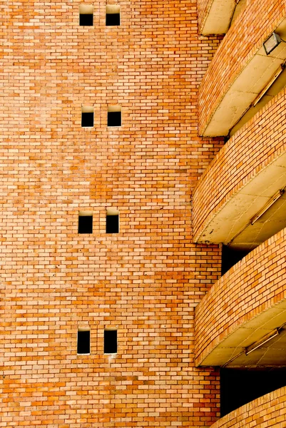Stará cihlová zeď budovy — Stock fotografie