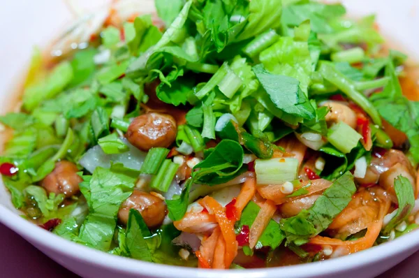 El ñam ñam de la salsa de ensalada de estilo tailandés — Foto de Stock
