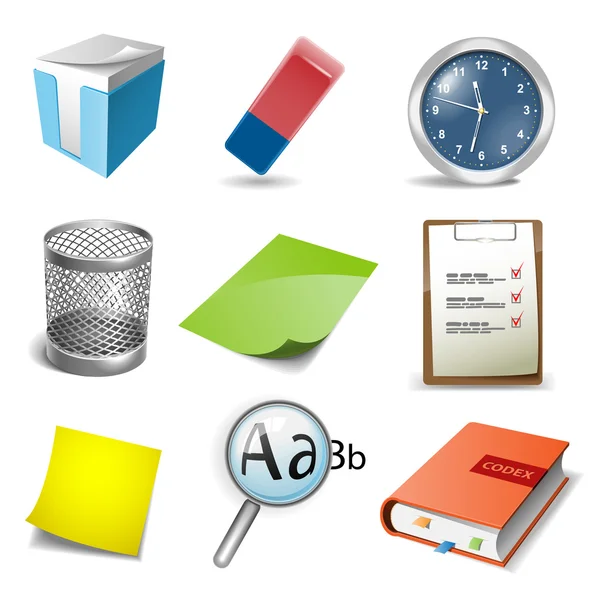 stock vector Office icons set