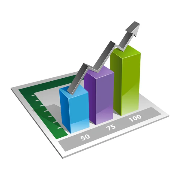 Infográfico 3d — Vetor de Stock