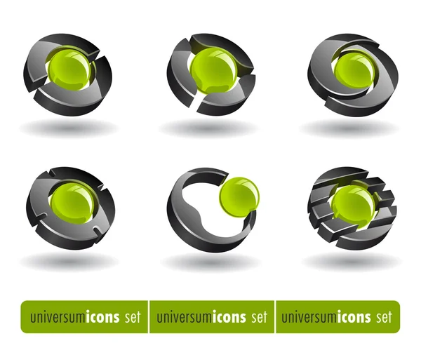 Soyut tasarım Icons set Vektör Grafikler