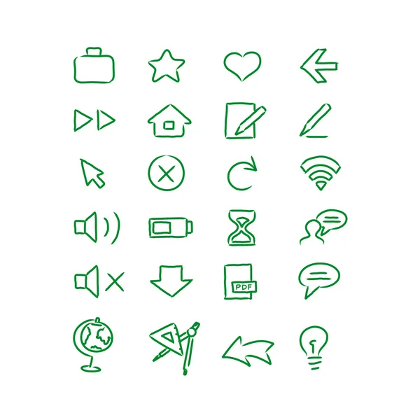 Doodle icons set Vector Graphics