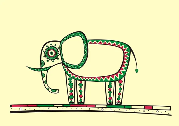 Elephant illustration — Stock Vector