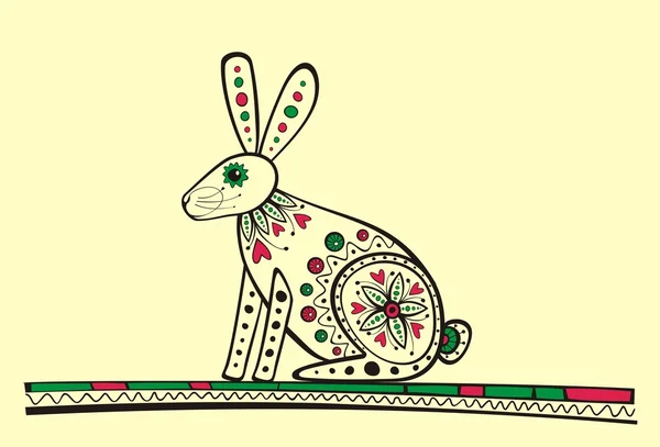 Kaninchenvektorillustration — Stockvektor