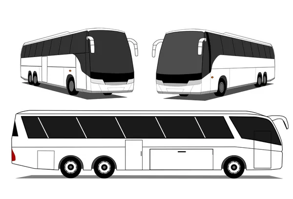 Coach vector de autobús — Vector de stock