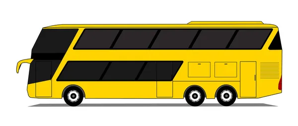 Tvåvånings buss vektor — Stock vektor