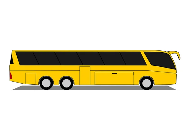 Távolsági busz vektor — Stock Vector
