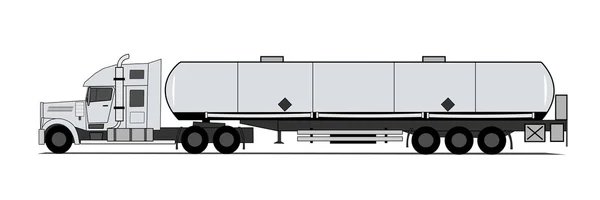 Big american tank truck — Stock Vector