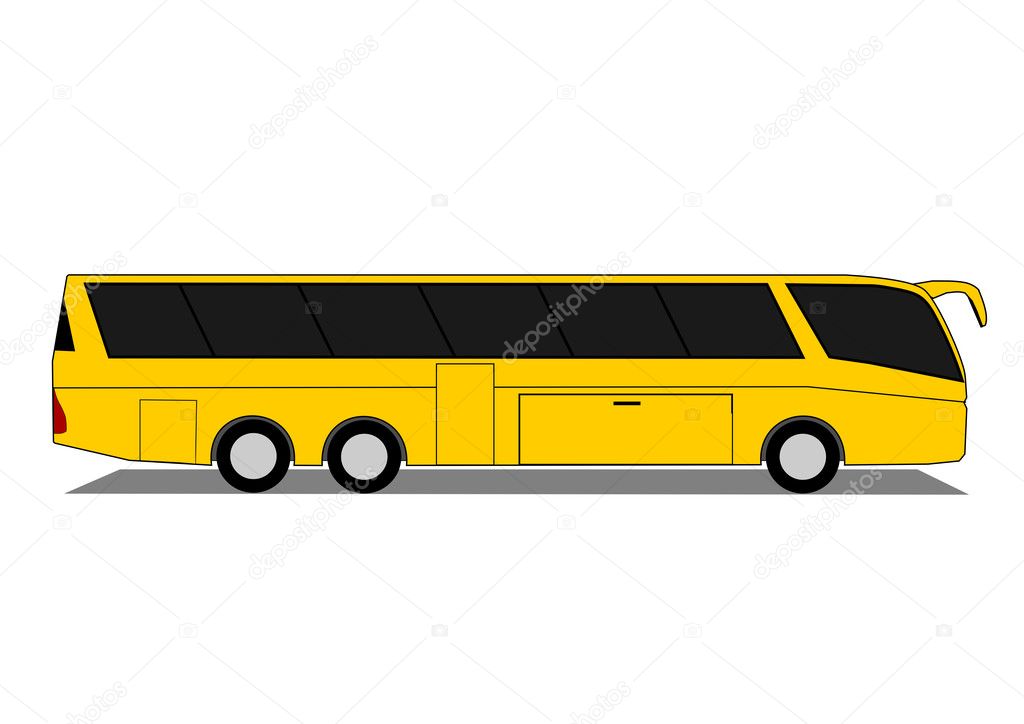 Coach bus vector