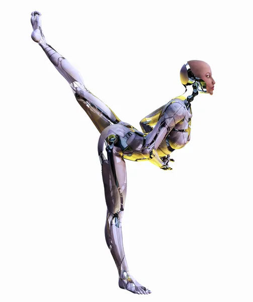 Андроид танцор — стоковое фото