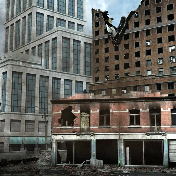 Destruição urbana — Fotografia de Stock
